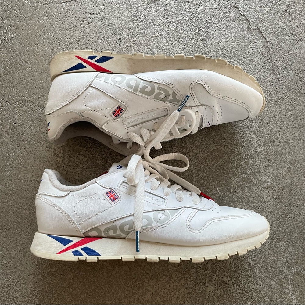 Reebok Classic Red White and Blue Foam Sneakers
